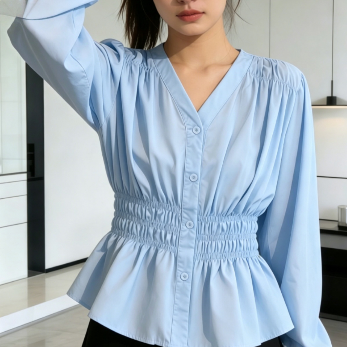 Summer Upf Clothing - 200 Pounds Plus Size Office Lady