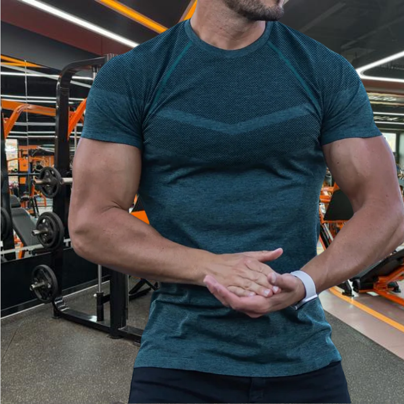 Summer Clothing Men 2025 - 2025 Men's gyms sports T-shirt quick-dry