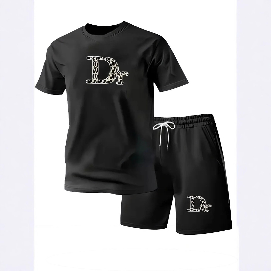 Summer Clothing Fabric - Men's Casual Short Sleeve T-Shirt And
