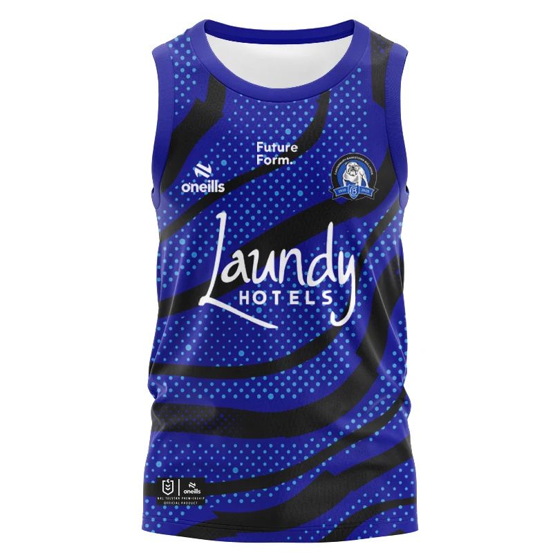 Summer Clothing Name - Bulldogs 2026 Home/Blue Training Vest (PRINT