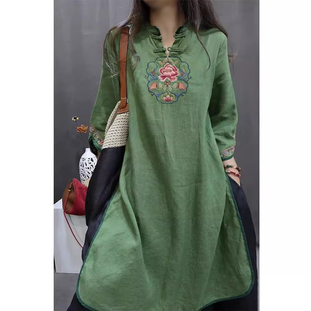 Summer Clothing Office - Plus Size Women's Elegant Retro Blouse
