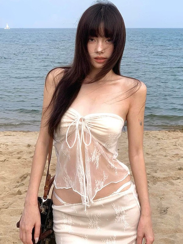 Yours Summer Clothing - Summer Women's Clothing Sexy Lace Strapless