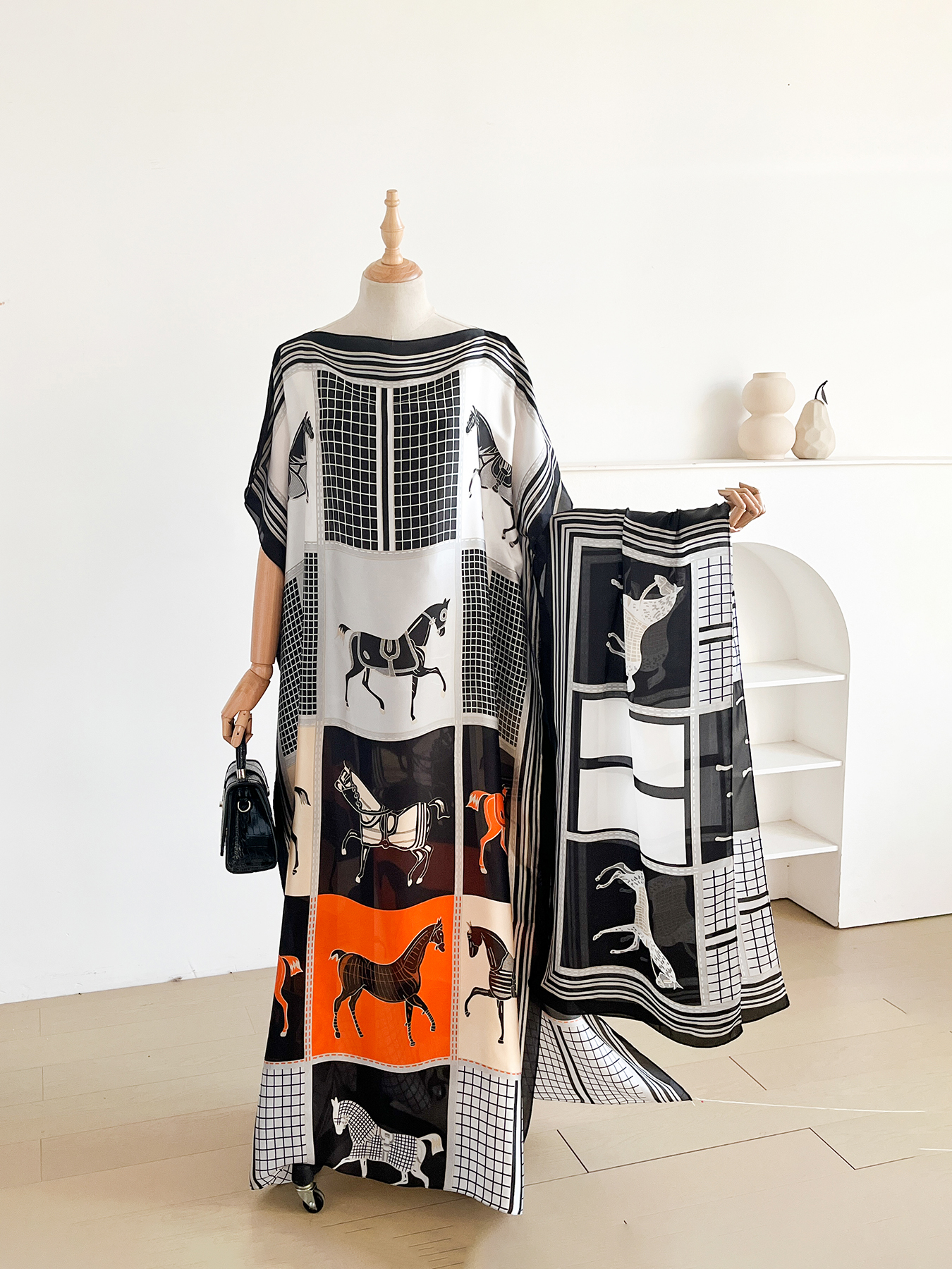 Summer Clothing Hijab - Elegant Printed Silk African Shawl Summer