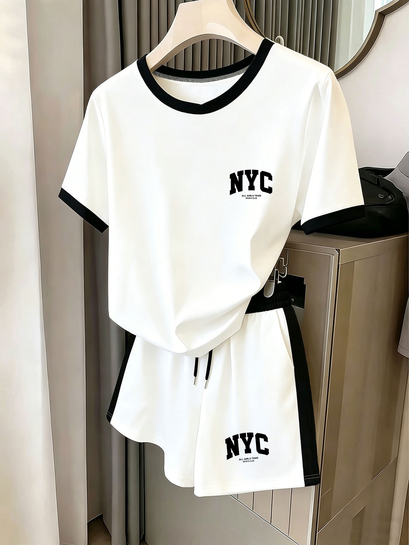 Summer Clothing Nyc - American College Style Two-Piece Set, Nyc