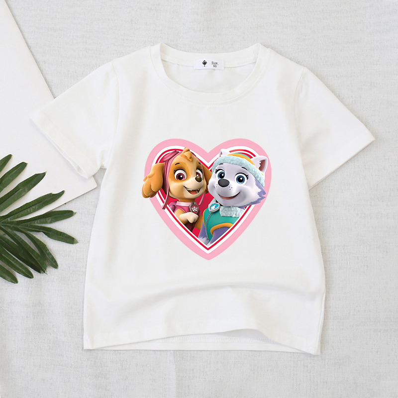 Summer Everest Clothing - Paw Patrols Series T-Shirt White Summer