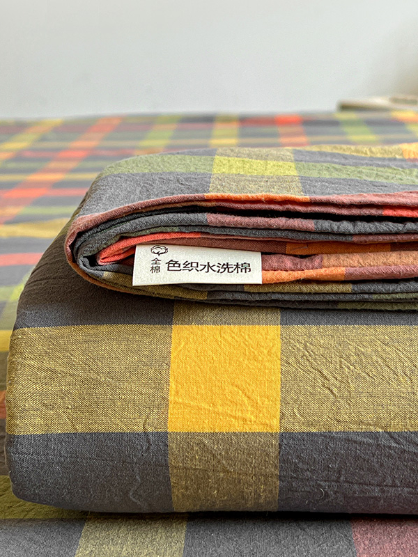 Summer Quilt - Simple Grid Pattern Pure Cotton Washed