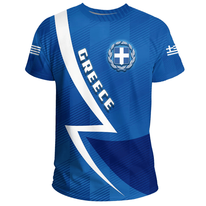 Greece Flag Map 3d Printed T S - Summer Clothing For Greece recensie en prijs