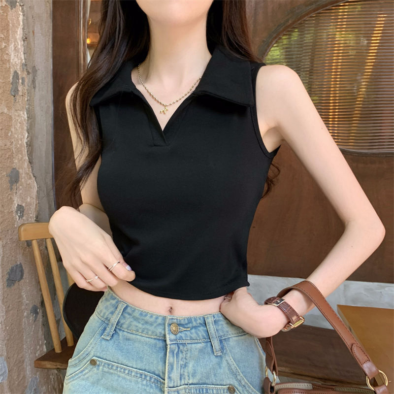 Polo Collar Vest Women's Summe - Summer Clothing Drop recensie en prijs