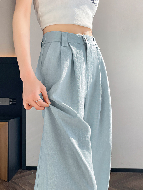 High Waist Linen Wide Leg Pant - Summer Clothing Outlet recensie en prijs