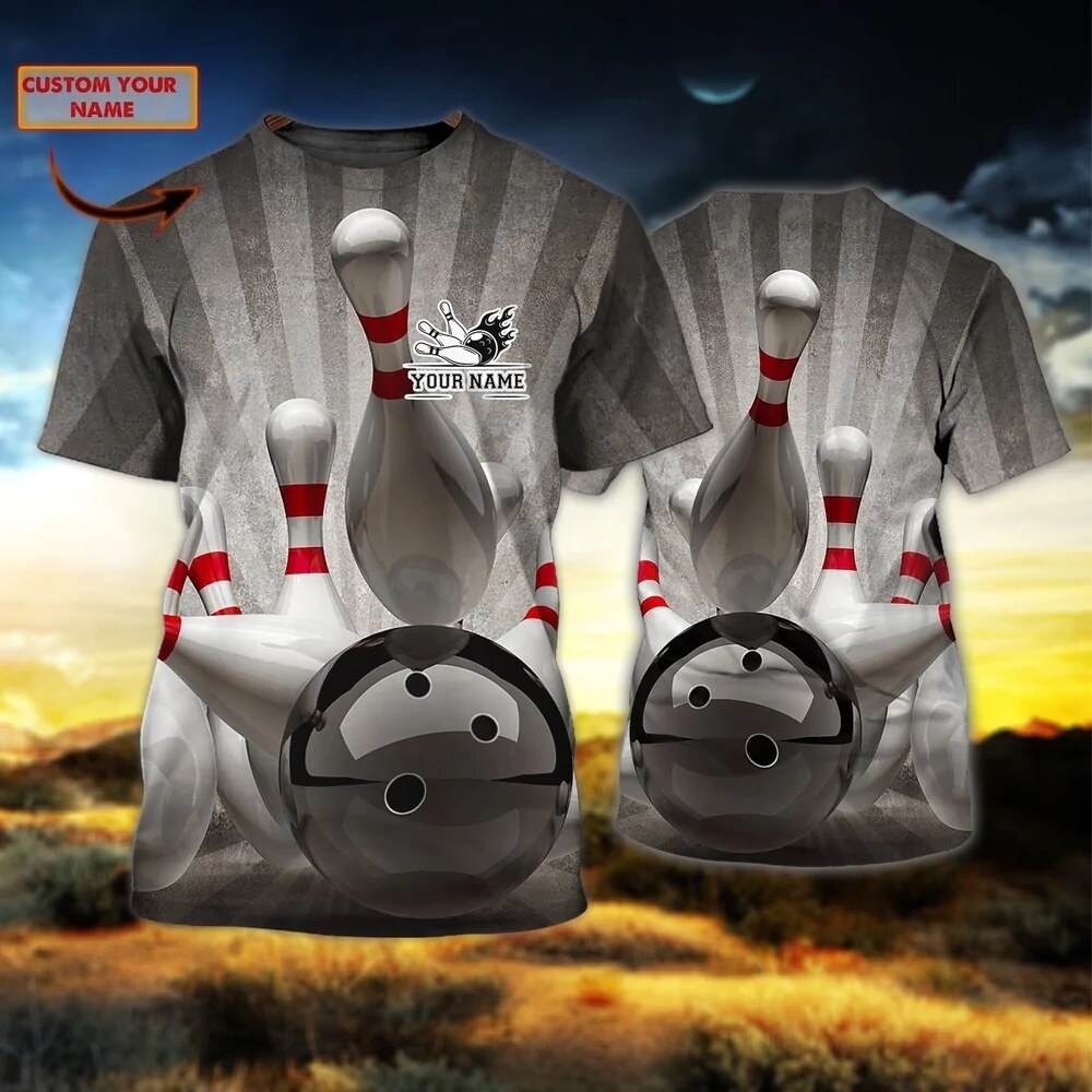 Bowling Personalized Men's T-S - Summer Clothing Name recensie en prijs