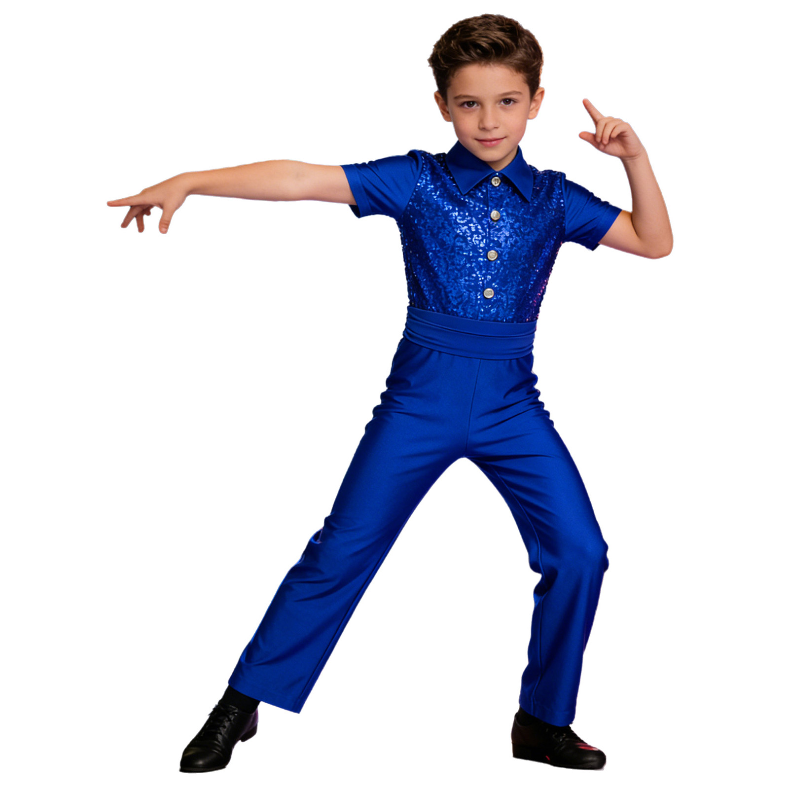 Boys Latin Modern Dance Shirt  - Summer Clothing Boys recensie en prijs