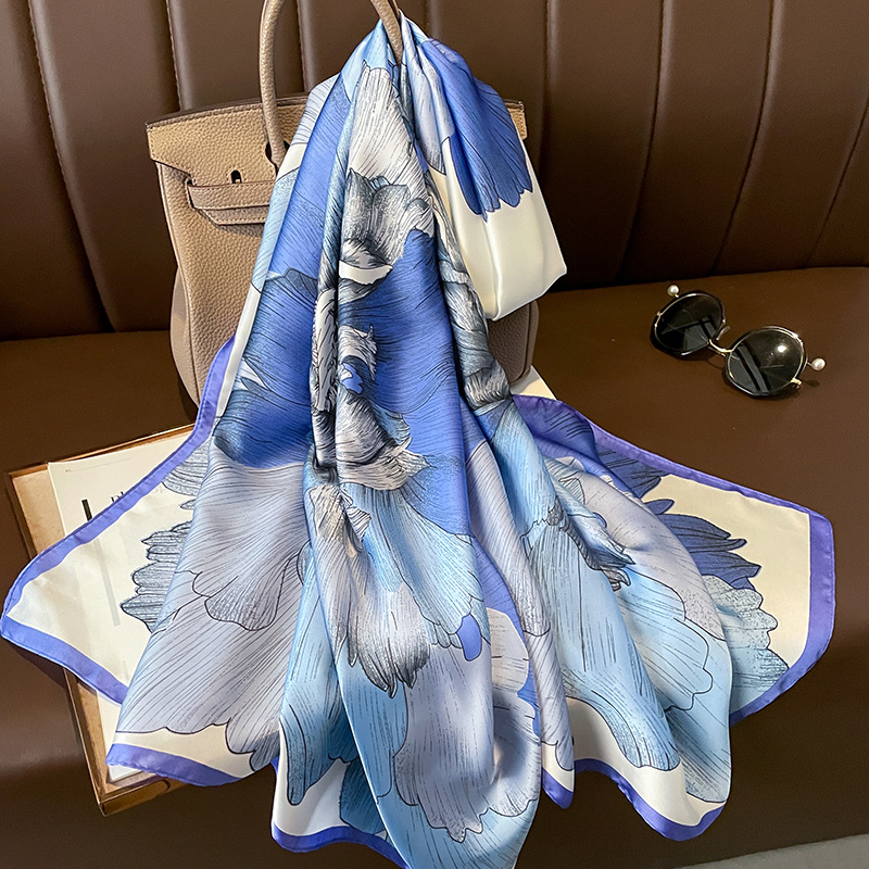 2023 Spain Luxury Silk Scarf B - Summer Clothing Hijab recensie en prijs