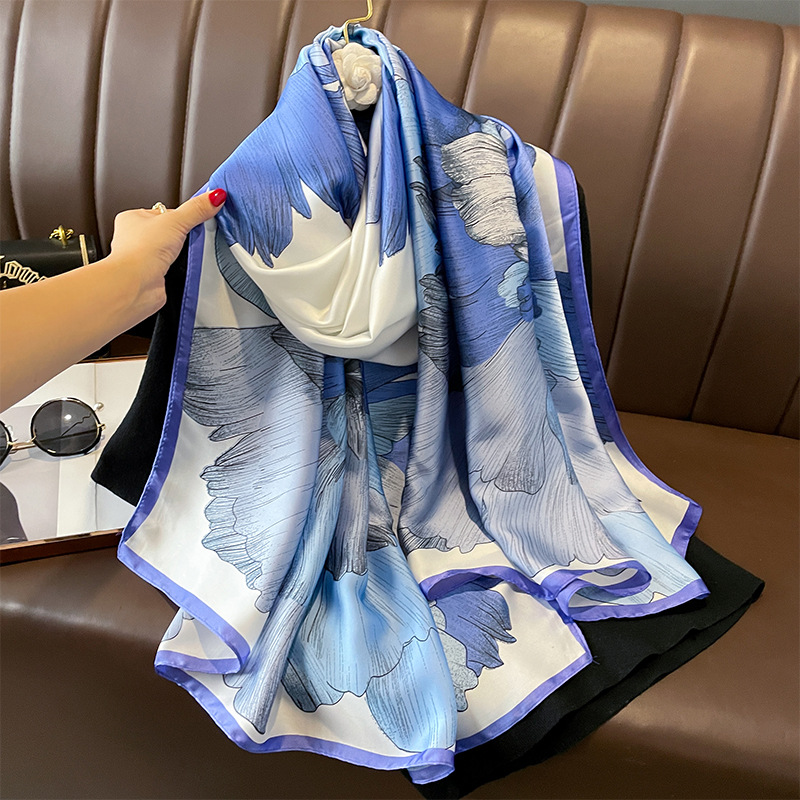 2023 Spain Luxury Silk Scarf B - Summer Clothing Hijab recensie en prijs