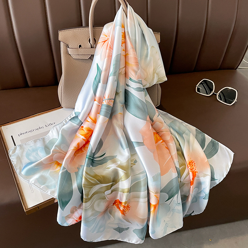 2023 Spain Luxury Silk Scarf B - Summer Clothing Hijab recensie en prijs
