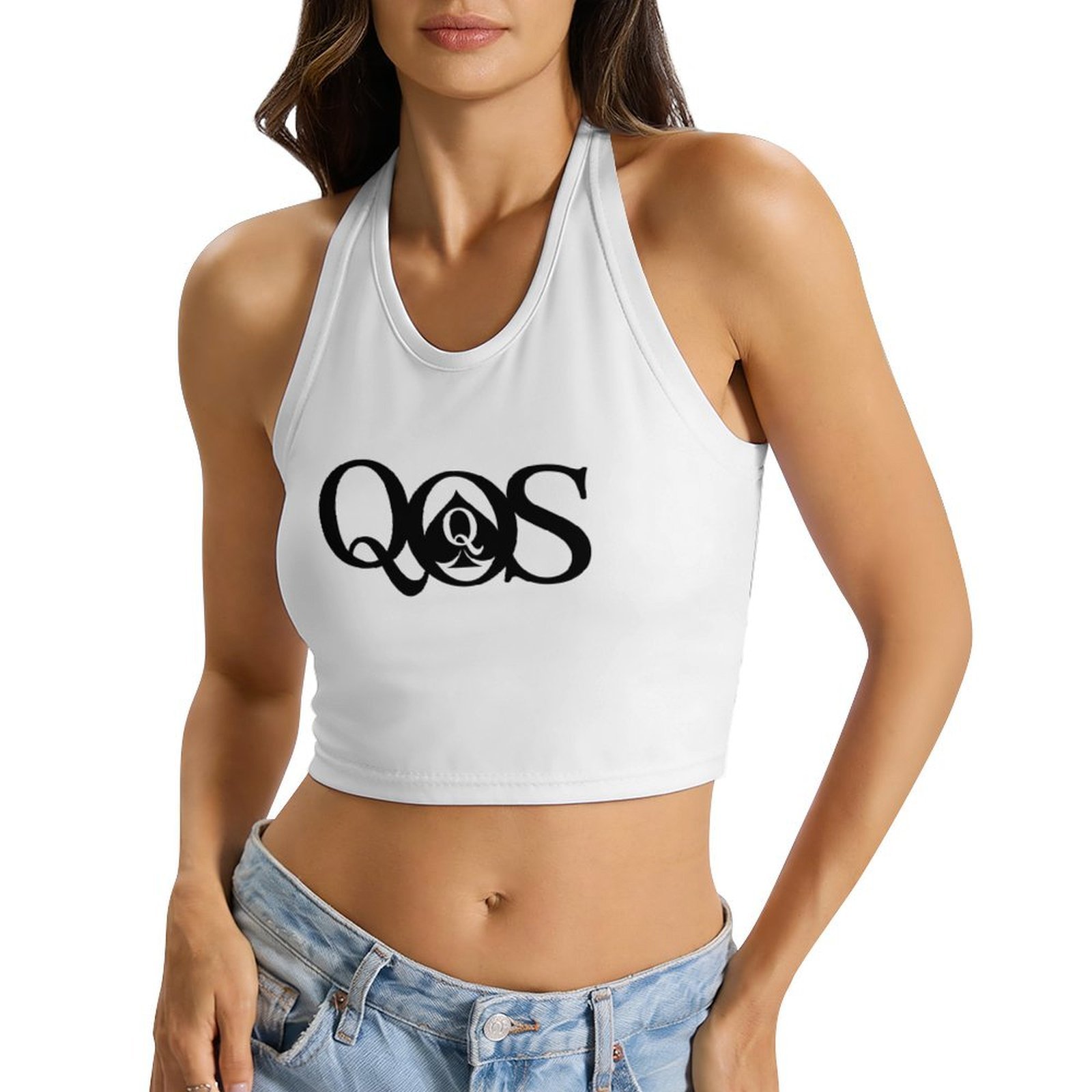 Women's QOS Print Tie Halter T - Halter Neck Top recensie en prijs