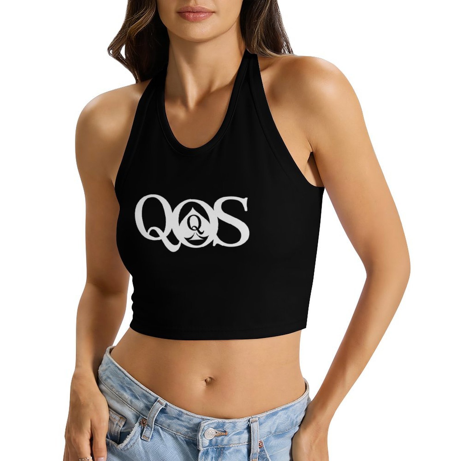 Women's QOS Print Tie Halter T - Halter Neck Top recensie en prijs