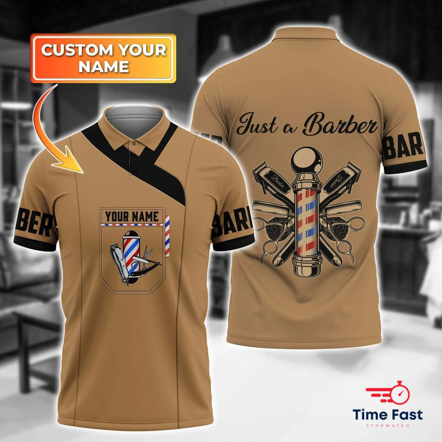 2025 Barber Short Sleeve Polo  - Summer Clothing Name recensie en prijs