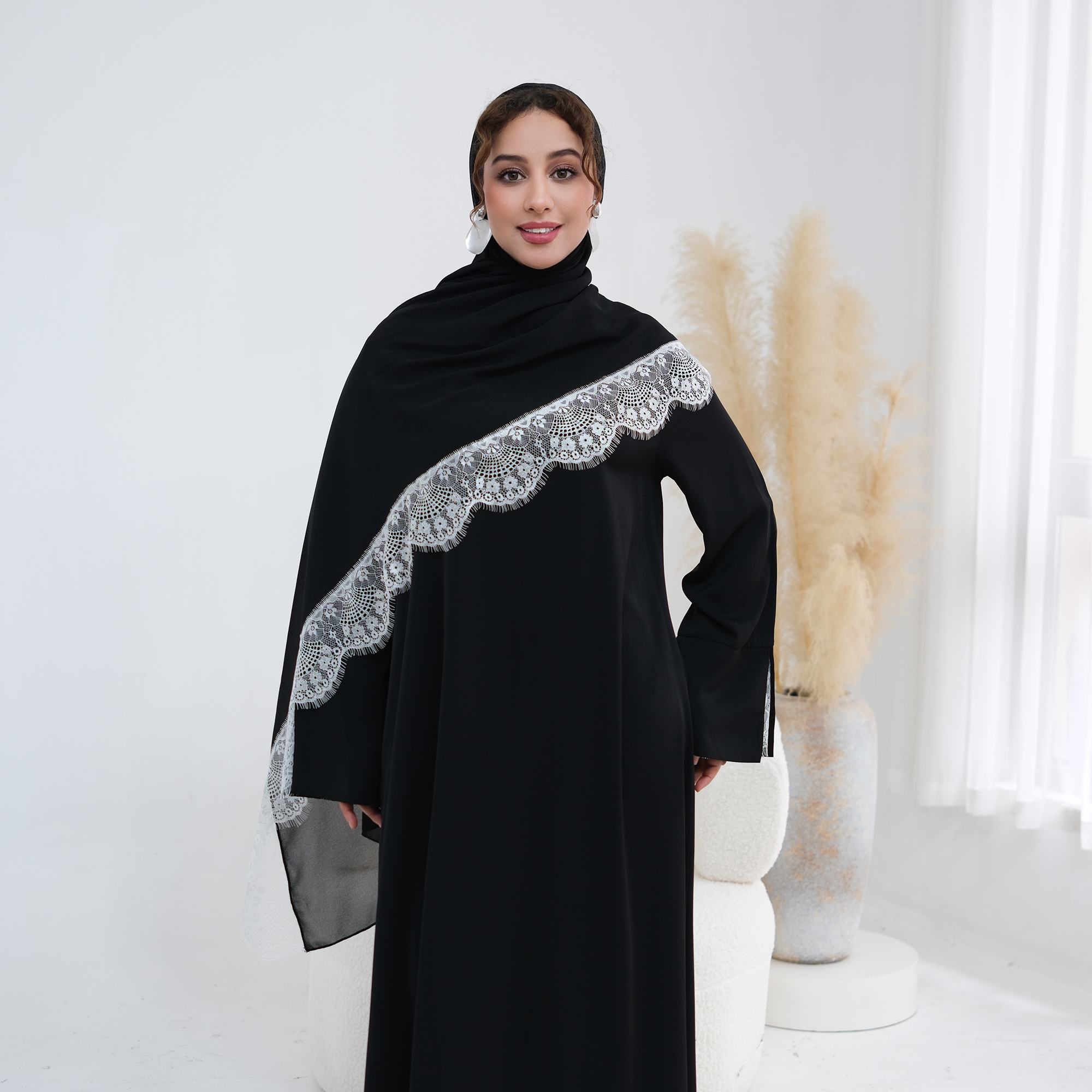Lace Trim Regular-Fit Muslimah - Summer Clothing Hijab recensie en prijs