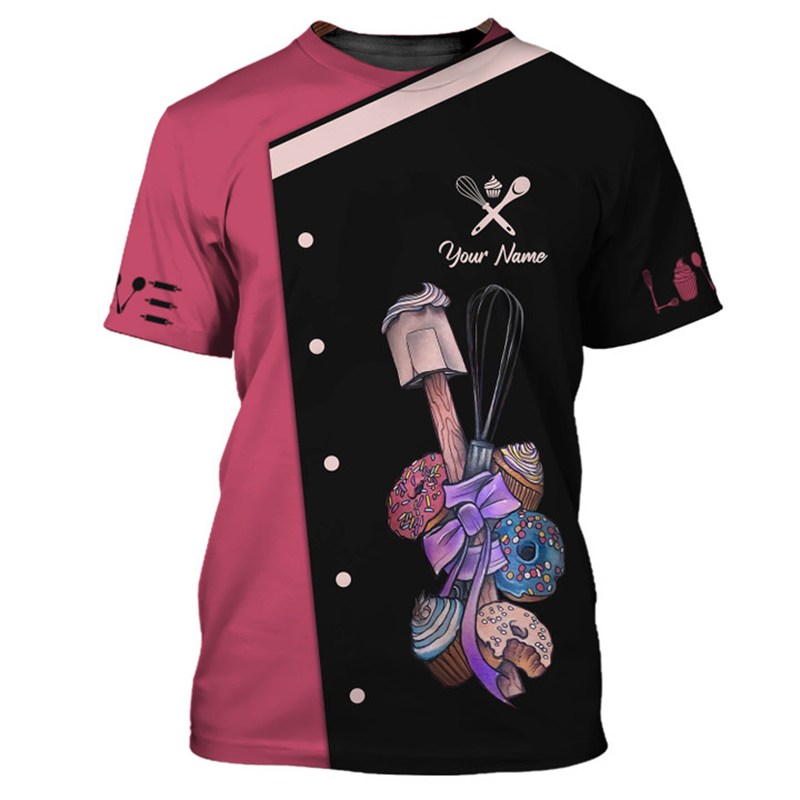 Custom Name Baker Graphic T Sh - Summer Clothing Name recensie en prijs