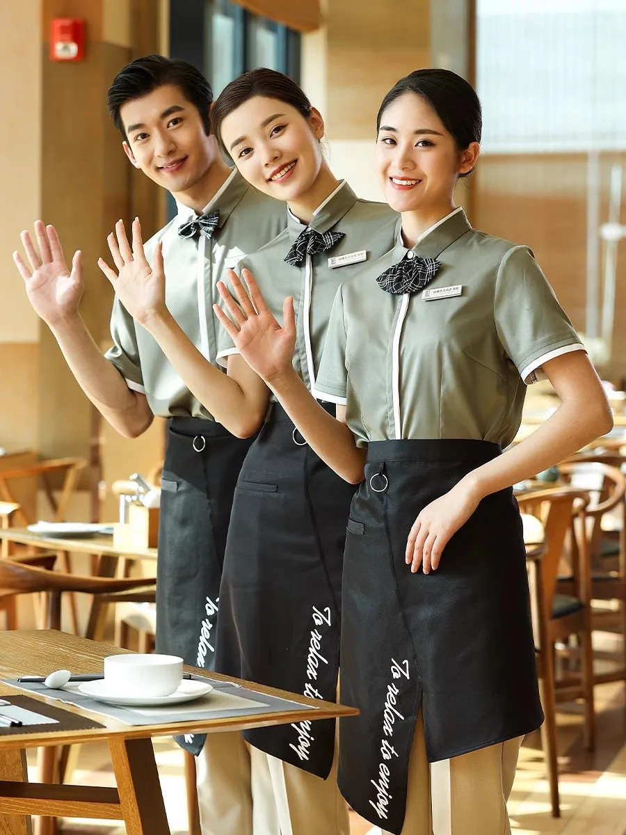 Coffee Shop Waiter Work Clothe - Summer Clothing Shops recensie en prijs