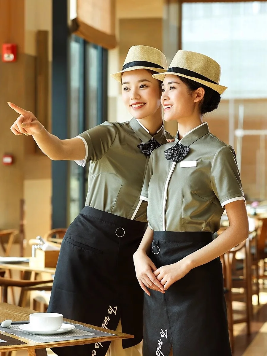 Coffee Shop Waiter Work Clothe - Summer Clothing Shops recensie en prijs