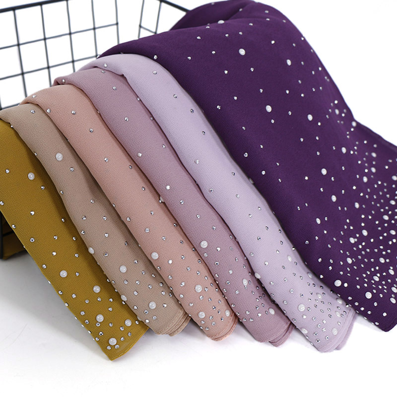 New Plain Diamond Beads Bubble - Summer Clothing Hijab recensie en prijs