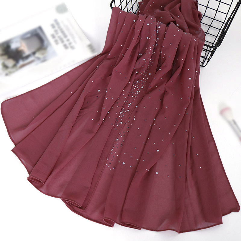 New Plain Diamond Beads Bubble - Summer Clothing Hijab recensie en prijs