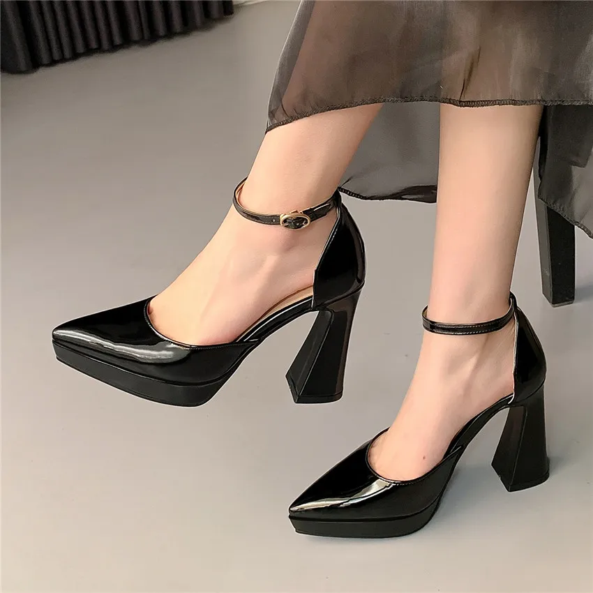 Red Black Patent Leather Platf - Summer Clothing Office recensie en prijs
