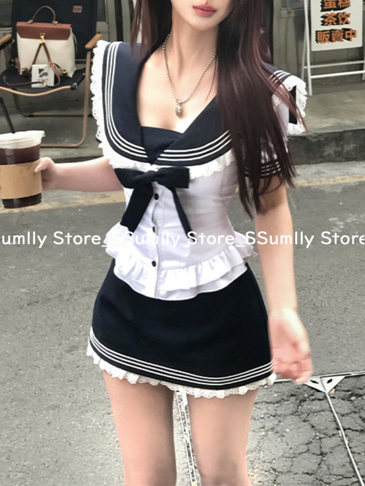 College Style Bow Sweet Two Pi - Summer Japanese Clothing recensie en prijs