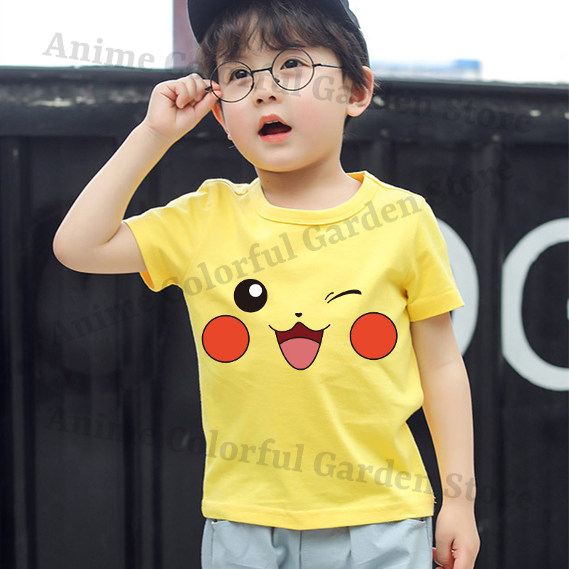 Pokemons Yellow Cute Short-sle - Summer Clothing Boys recensie en prijs