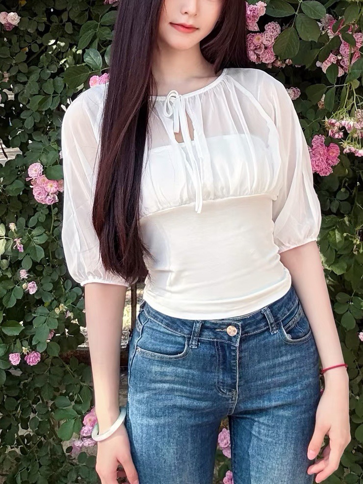 Mulberry Silk-Paneled Top with - Summer Clothing Shops recensie en prijs