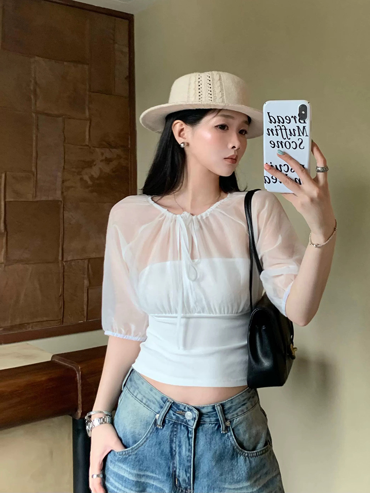 Mulberry Silk-Paneled Top with - Summer Clothing Shops recensie en prijs