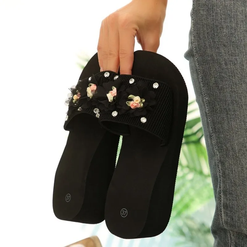 Fashion Flower Wedges High Hee - Summer Clothing Fabric recensie en prijs