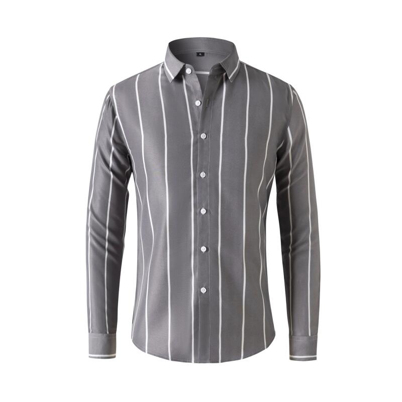 Men's Striped Dress Shirt Long - Summer Clothing Office recensie en prijs