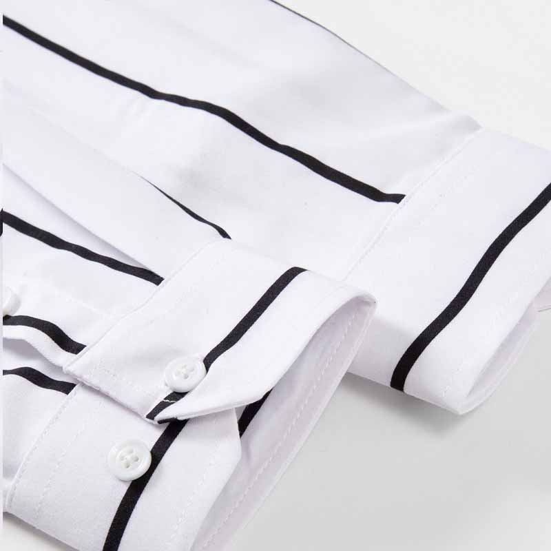 Men's Striped Dress Shirt Long - Summer Clothing Office recensie en prijs