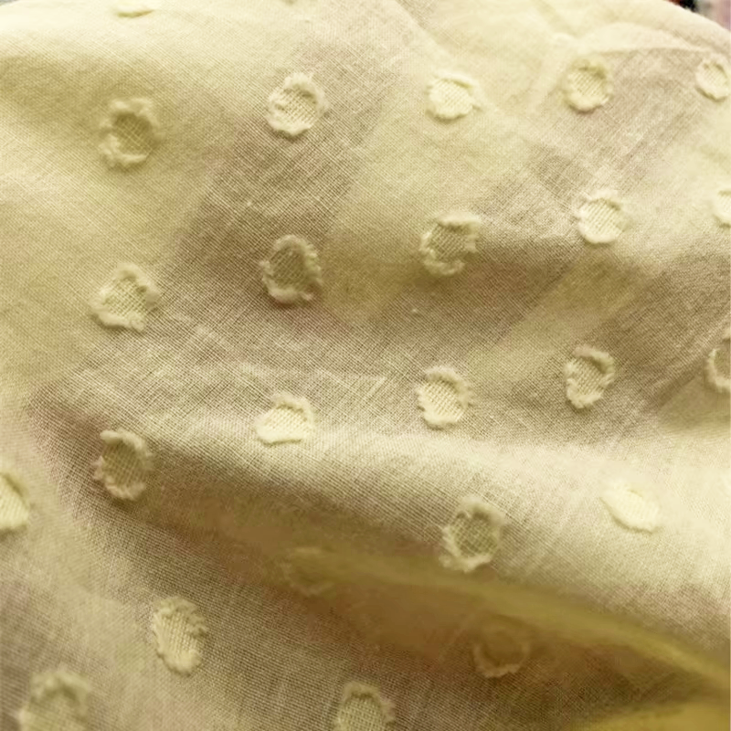 Solid Washed Cotton Polka Dot  - Summer Clothing Fabric recensie en prijs