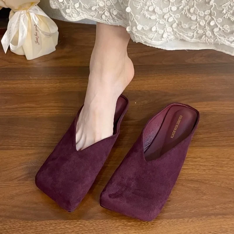 Women Suede Flats Mules Shoes  - Summer Clothing Fabric recensie en prijs
