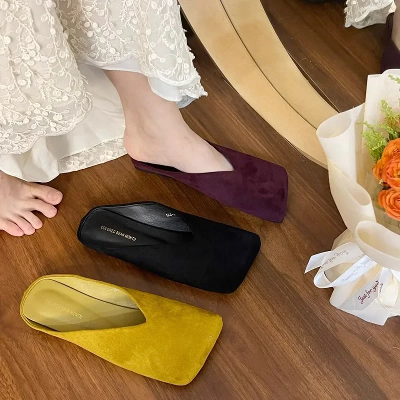Women Suede Flats Mules Shoes  - Summer Clothing Fabric recensie en prijs