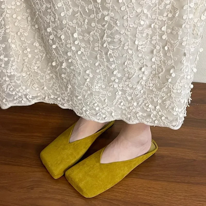 Women Suede Flats Mules Shoes  - Summer Clothing Fabric recensie en prijs