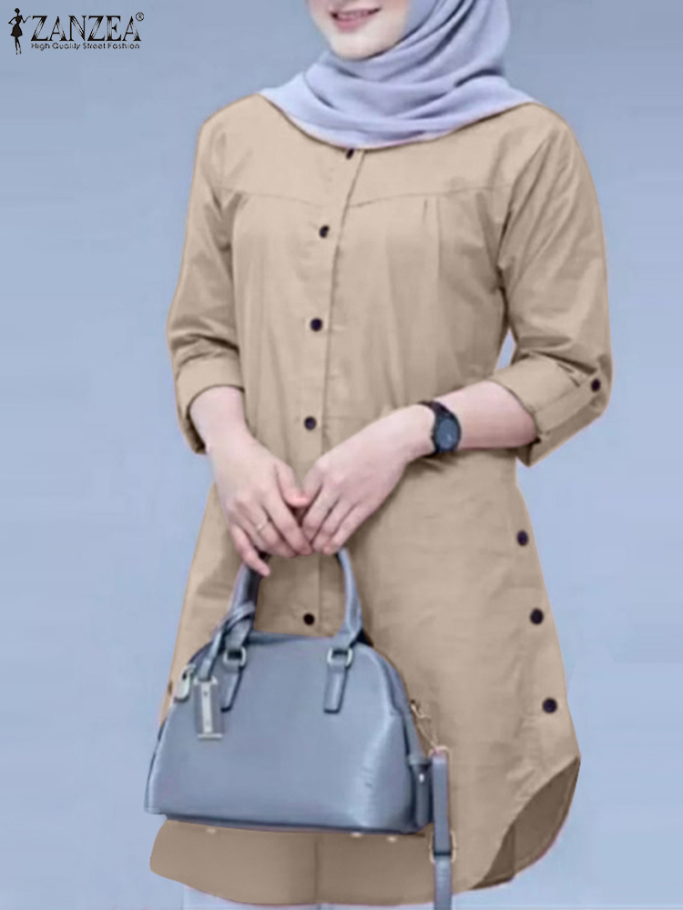 2026 ZANZEA Spring Shirt Fashi - Summer Clothing Hijab recensie en prijs