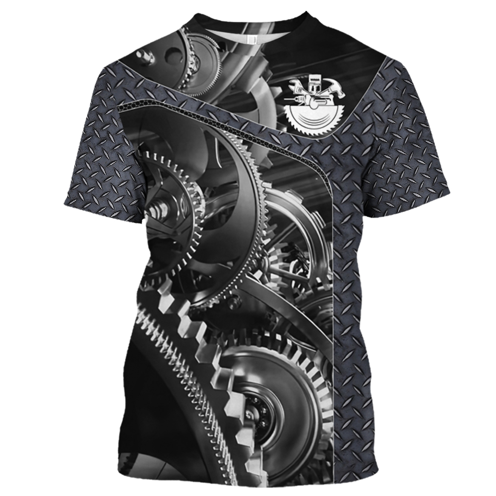 Vintage T-Shirt Mechanic 3D Pr - Summer Clothing Name recensie en prijs