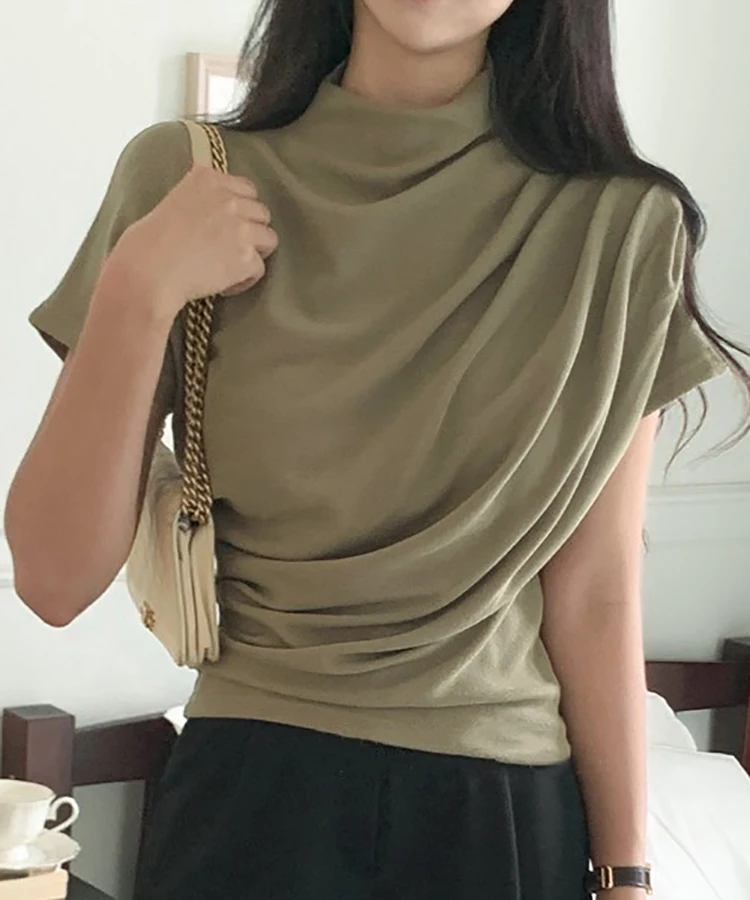 Half Turtleneck T Shirt Women  - Summer Clothing Drop recensie en prijs
