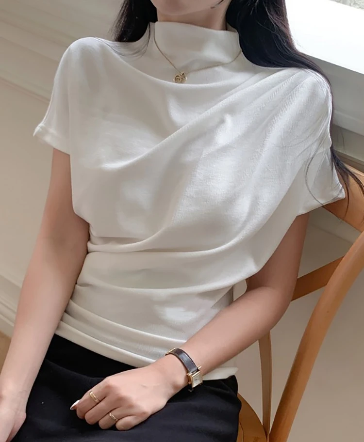 Half Turtleneck T Shirt Women  - Summer Clothing Drop recensie en prijs