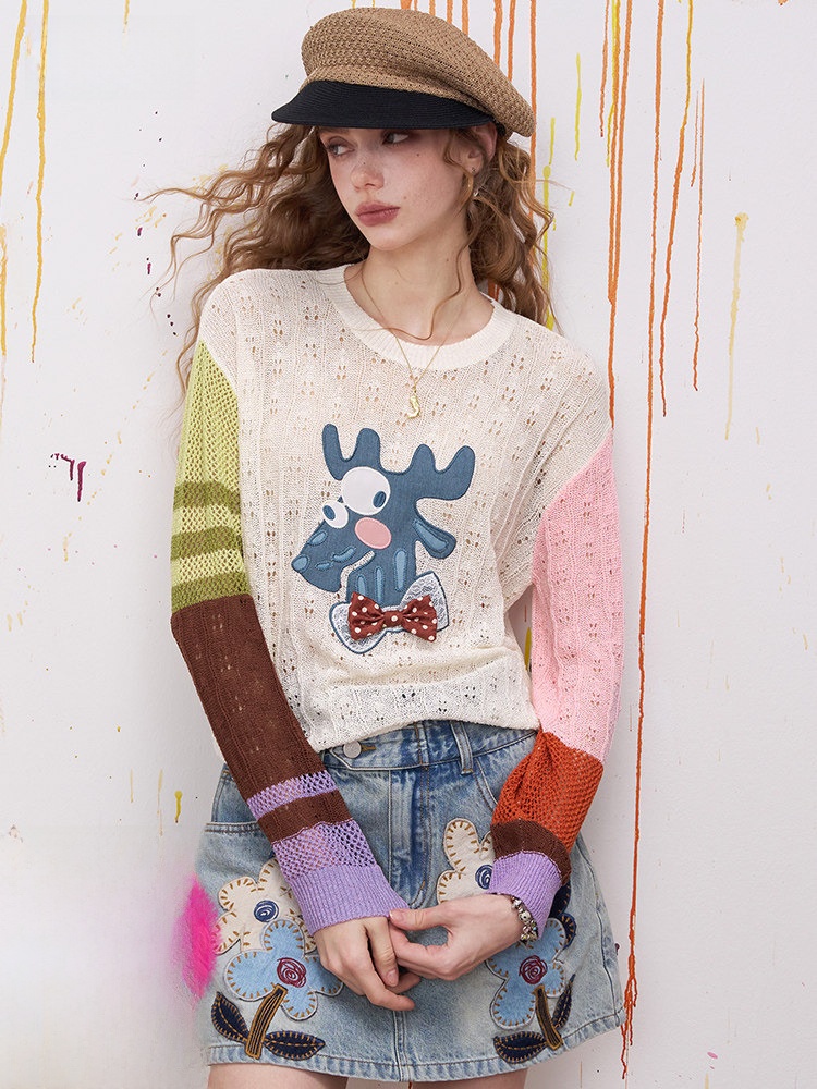 Asymmetric Splicing Knitted Lo - Summer Clothing Shops recensie en prijs