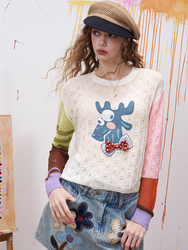 Asymmetric Splicing Knitted Lo - Summer Clothing Shops recensie en prijs
