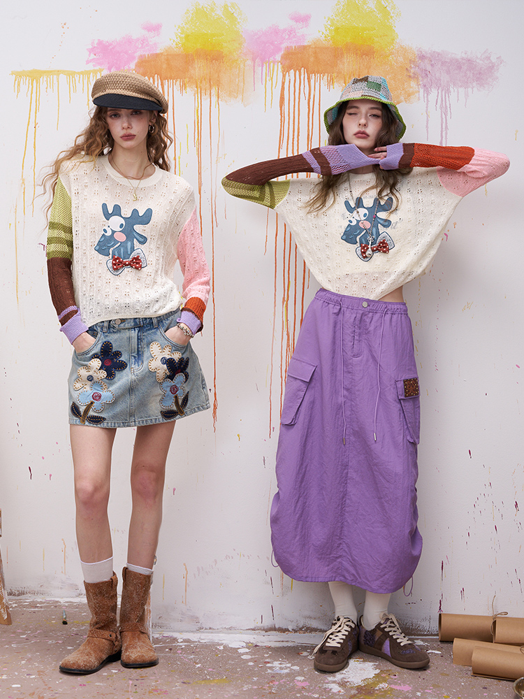 Asymmetric Splicing Knitted Lo - Summer Clothing Shops recensie en prijs