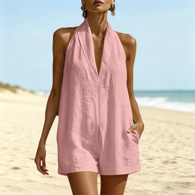 Cotton Linen Romper Women's Su - Summer Quilt recensie en prijs