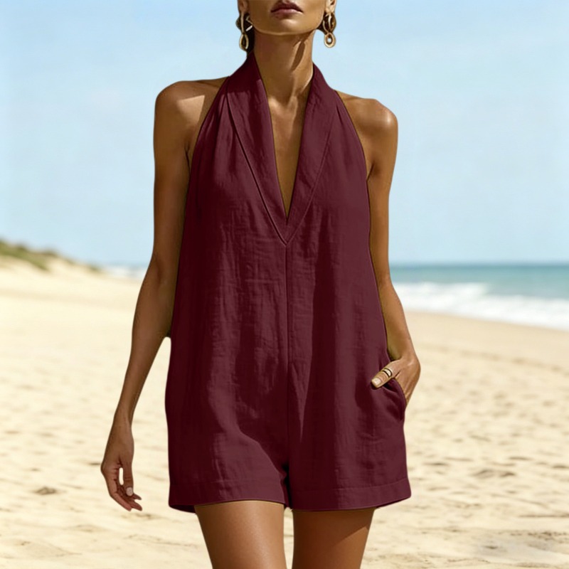 Cotton Linen Romper Women's Su - Summer Quilt recensie en prijs