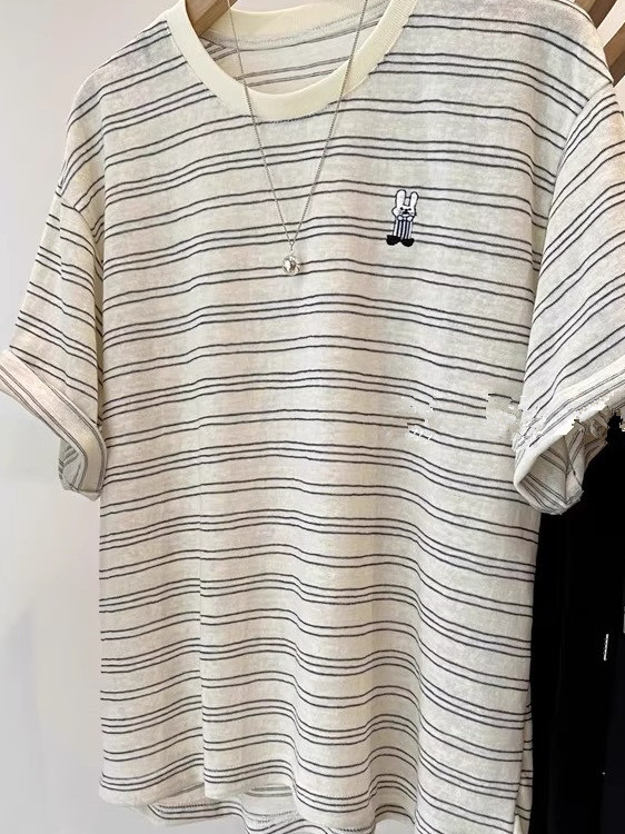 Unisex Pure Cotton Striped Sho - Summer Clothing Outlet recensie en prijs