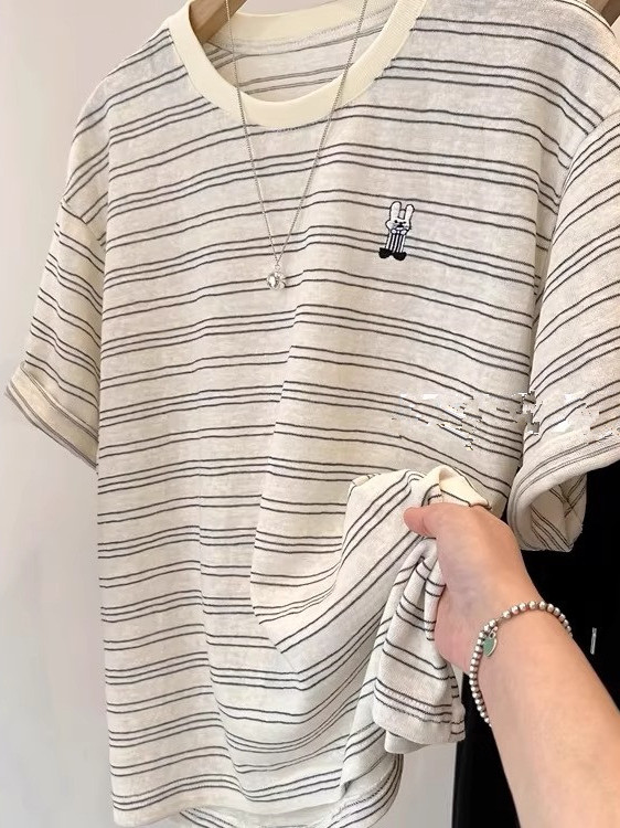 Unisex Pure Cotton Striped Sho - Summer Clothing Outlet recensie en prijs